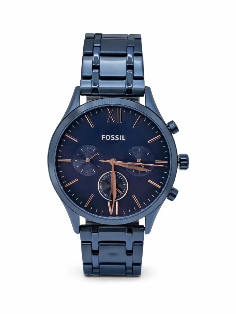 Fossil Fenmore BQ2403 Men's Blue Dial Chronograph Watch